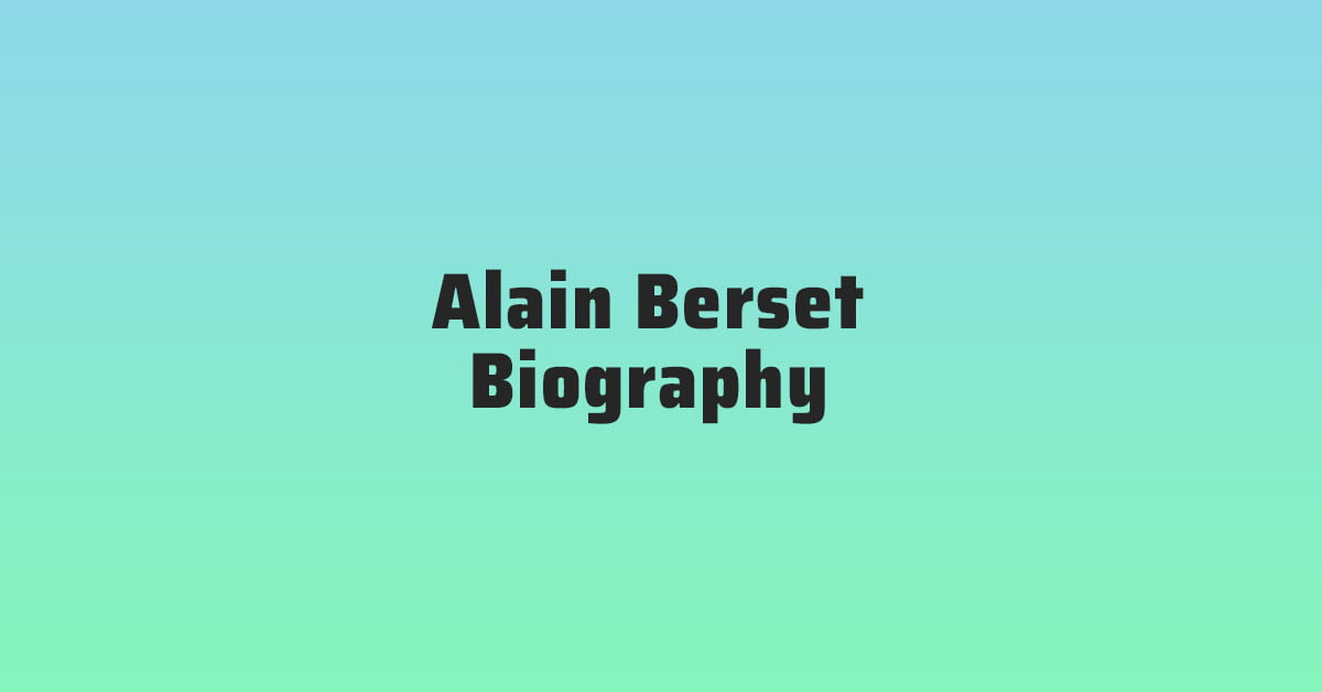 Alain Berset Height, Weight, Interesting Facts, Career Highlights, Physical Appearance