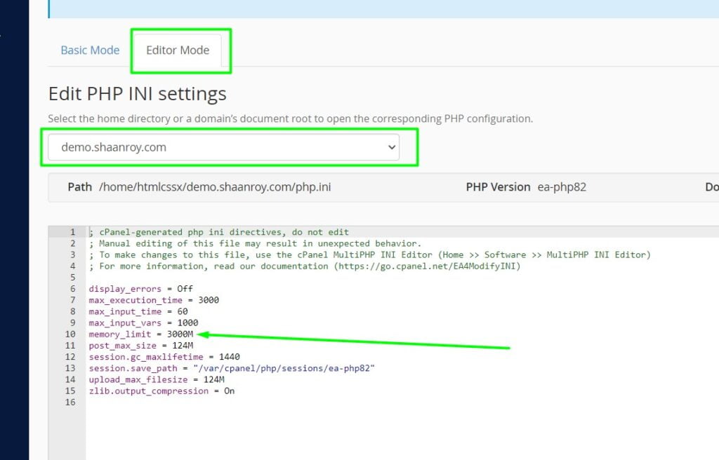 increase the PHP memory limit by Editing the php.ini file 2