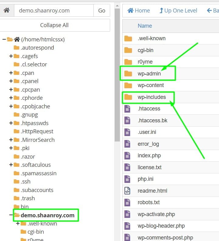 Fix 503 Error by Reinstalling Core Files in cPanel