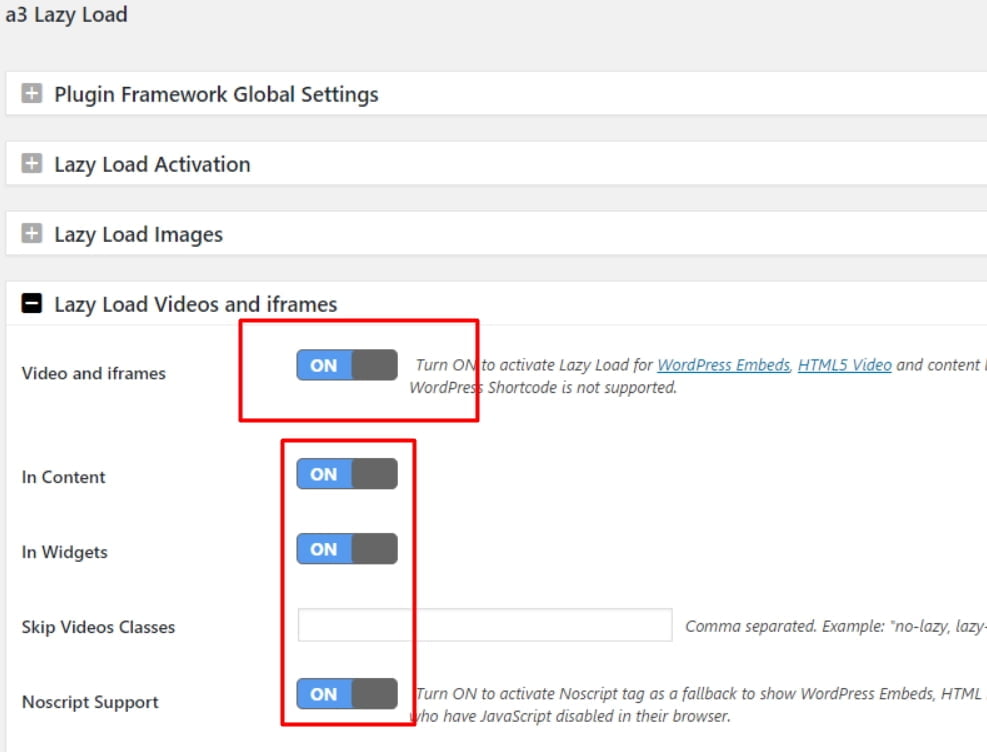 a3 lazy load plugin setup for fix blurry image problem in wordpress 2024